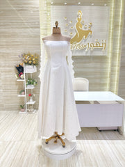 Custom-made party dress designed to flatter your figure.